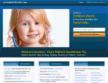 Tablet Screenshot of 1stpediatricdentist.com